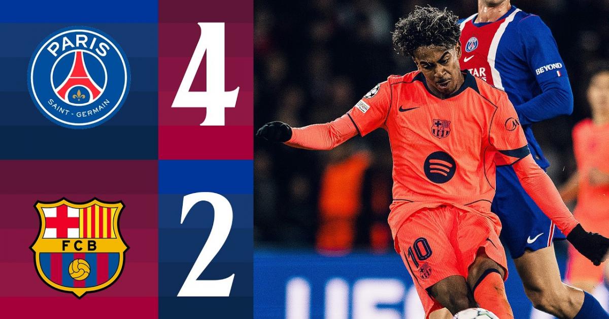 ملخص PSG - Barcelona