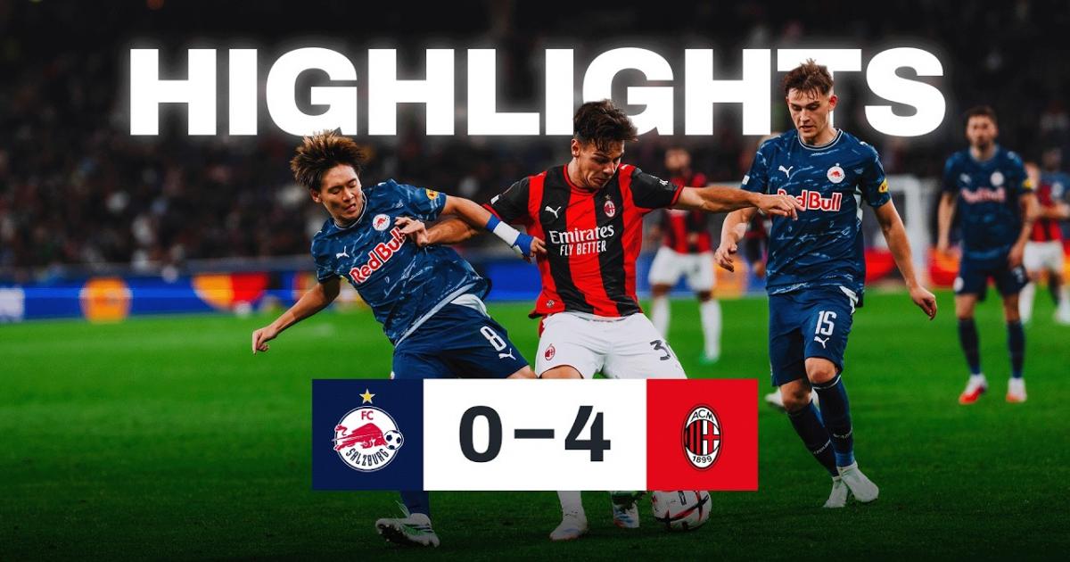 ملخص Salzburg - AC Milan