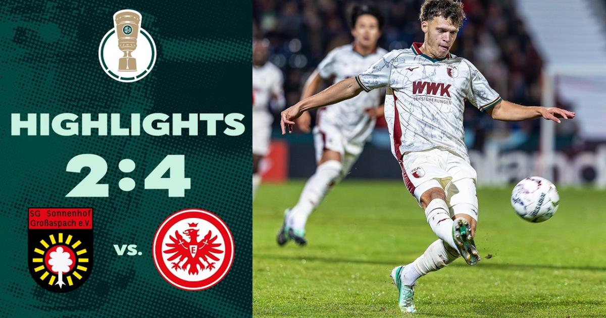 ملخص المباراة Sonnenhof Grosaspach × Augsburg
