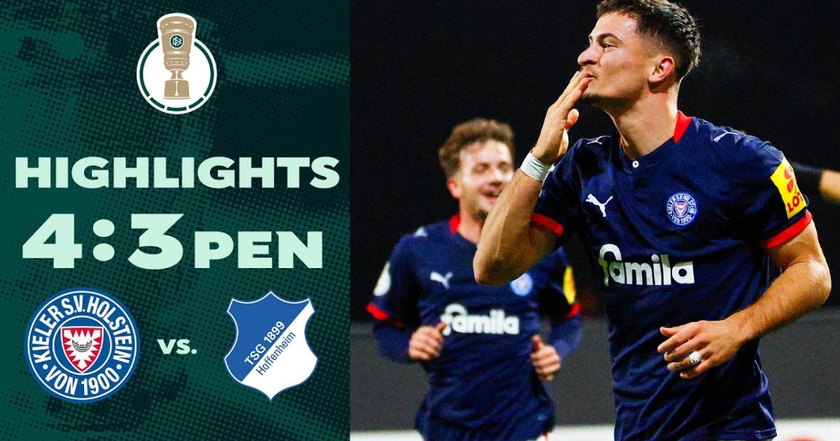 ملخص المباراة هولشتاين كيل × Hoffenheim